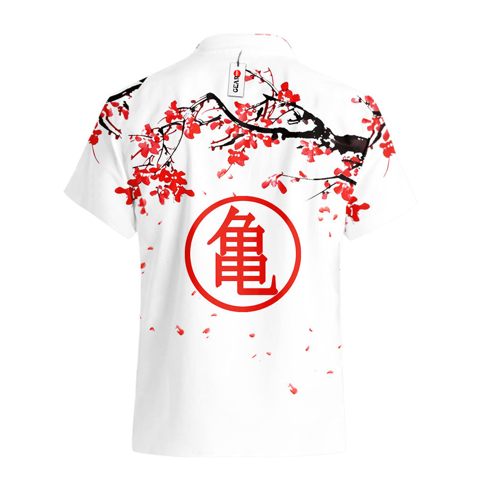 Master Roshi Hawaiian Shirt - Cherry Blossom Style