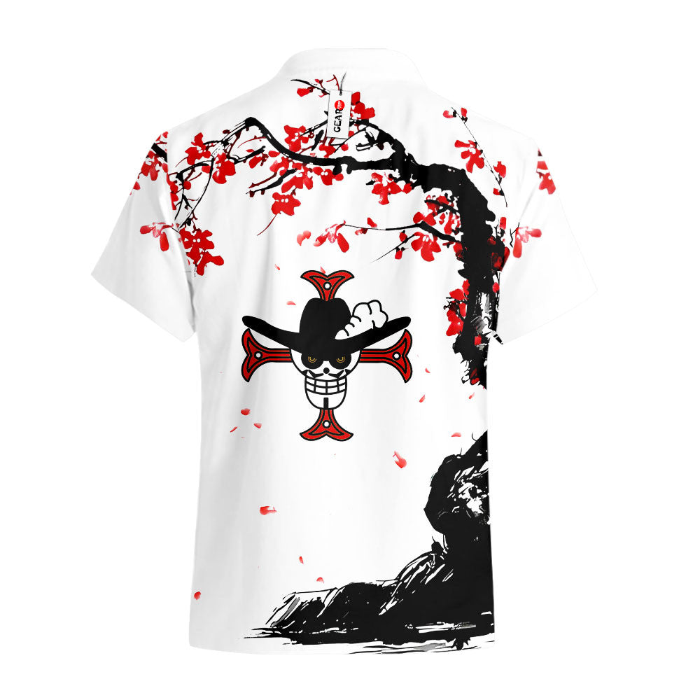 Dracule Mihawk Hawaiian Shirt - Cherry Blossom Style