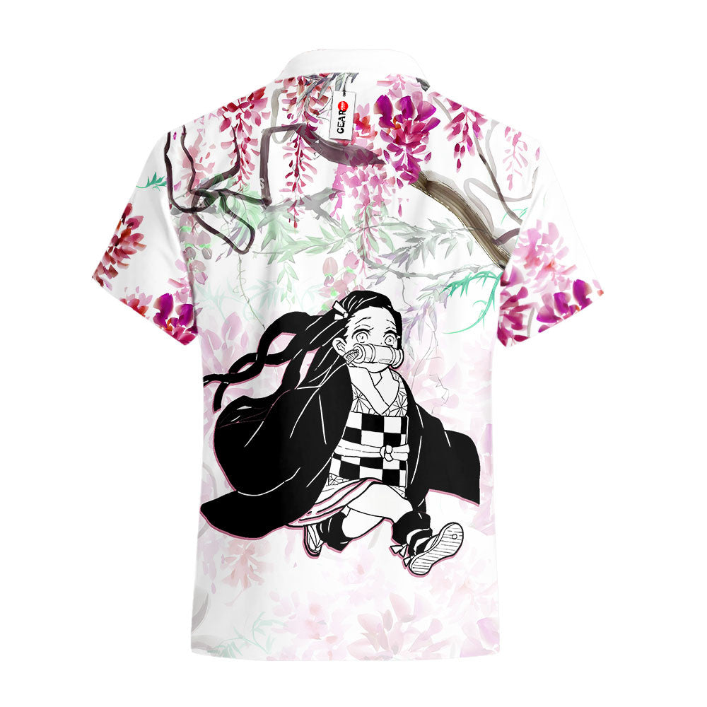 Nezuko Hawaiian Shirt - Wisteria Style