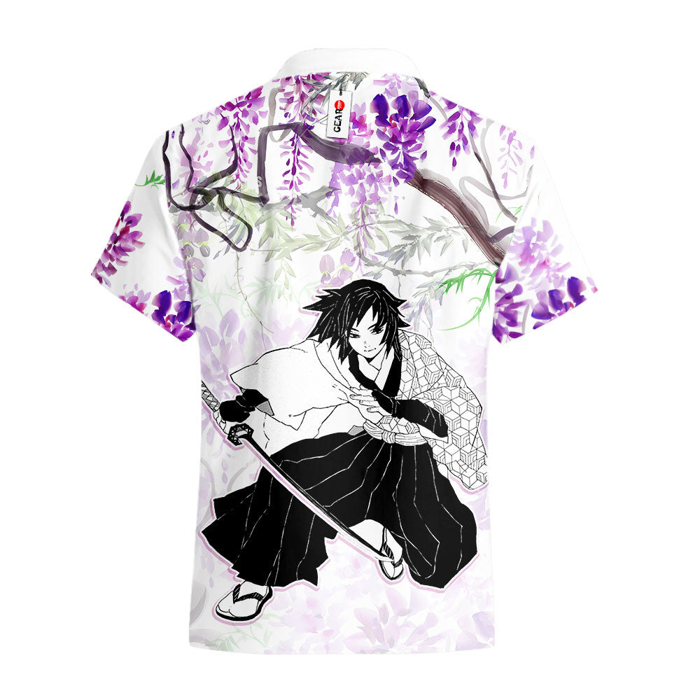 Giyu Tomioka Hawaiian Shirt - Wisteria Style