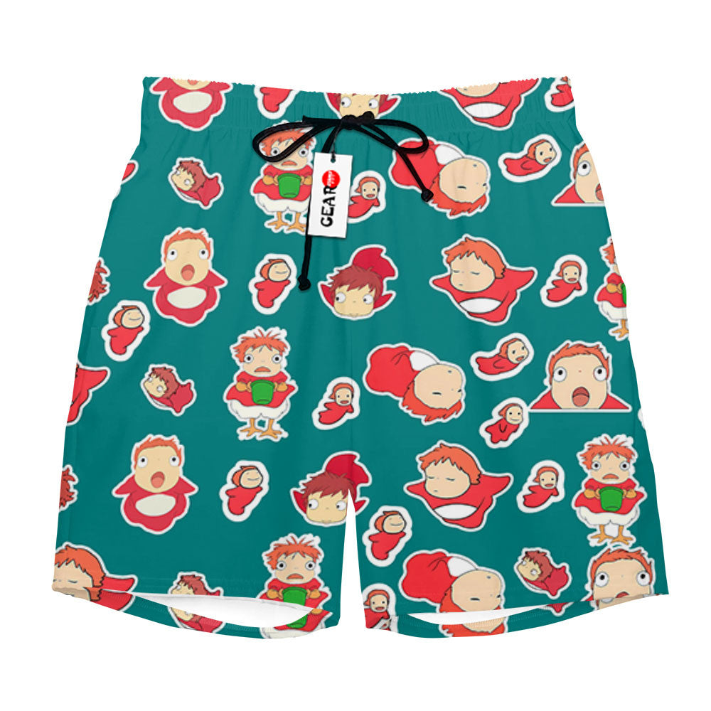Ponyo Beach Shorts - Fan Drop