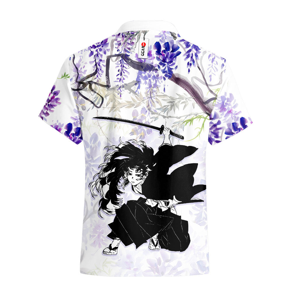 Yoriichi Tsugikuni Hawaiian Shirt - Wisteria Style