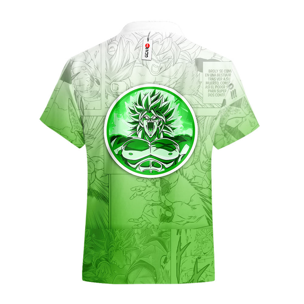 Broly Hawaiian Shirt Manga Style