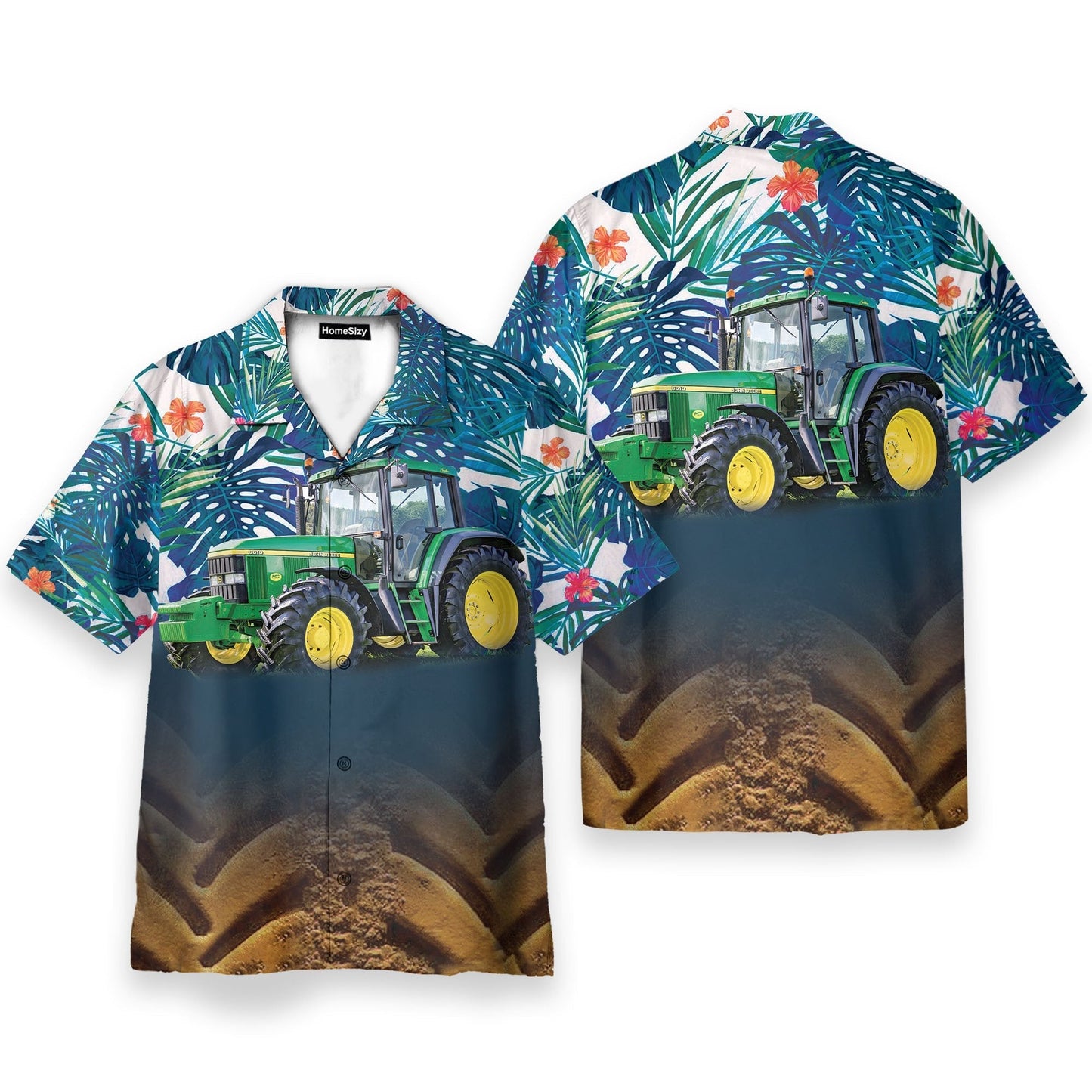 Tractor Men's Button's Up Shirts - Hawaiian Shirt