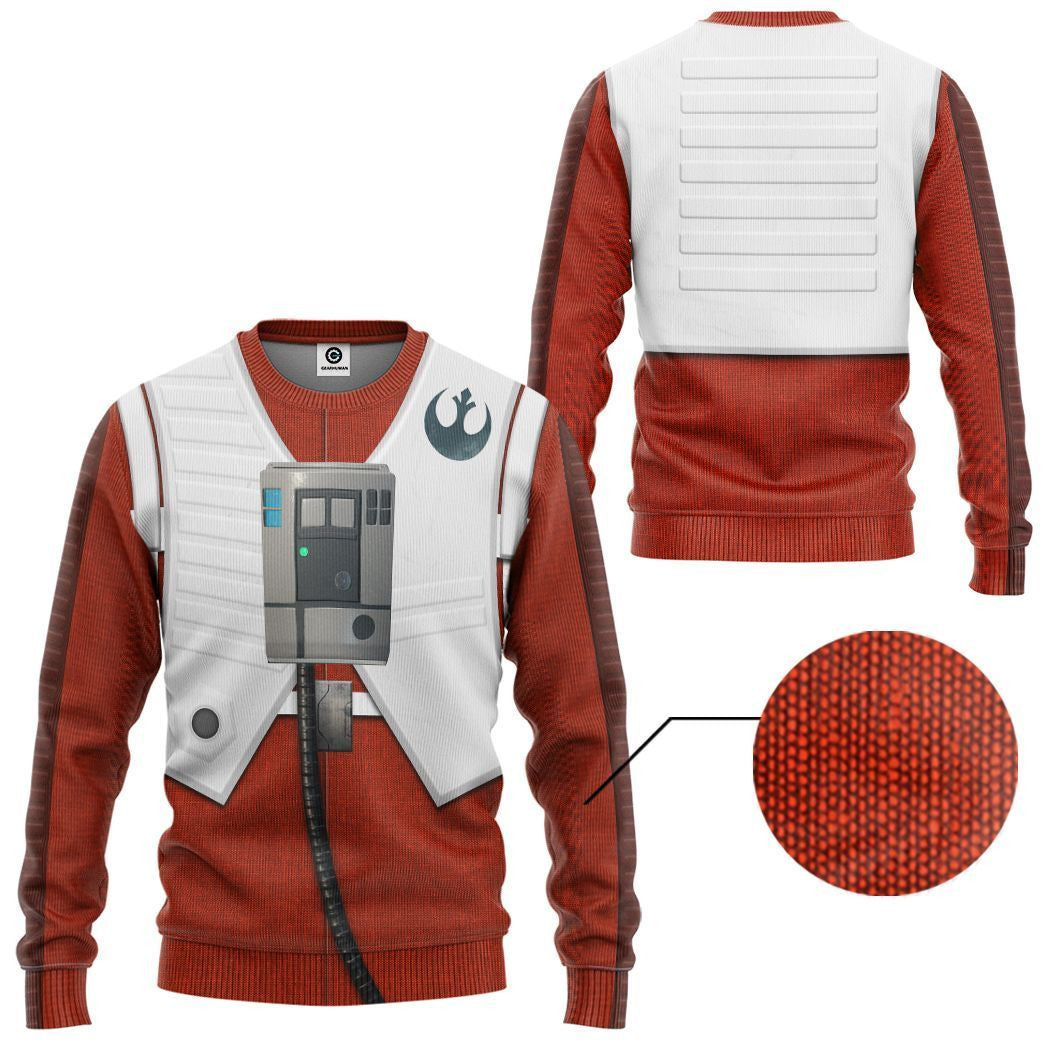 Stwa Poe Dameron Tshirt Hoodie QT206347Hf