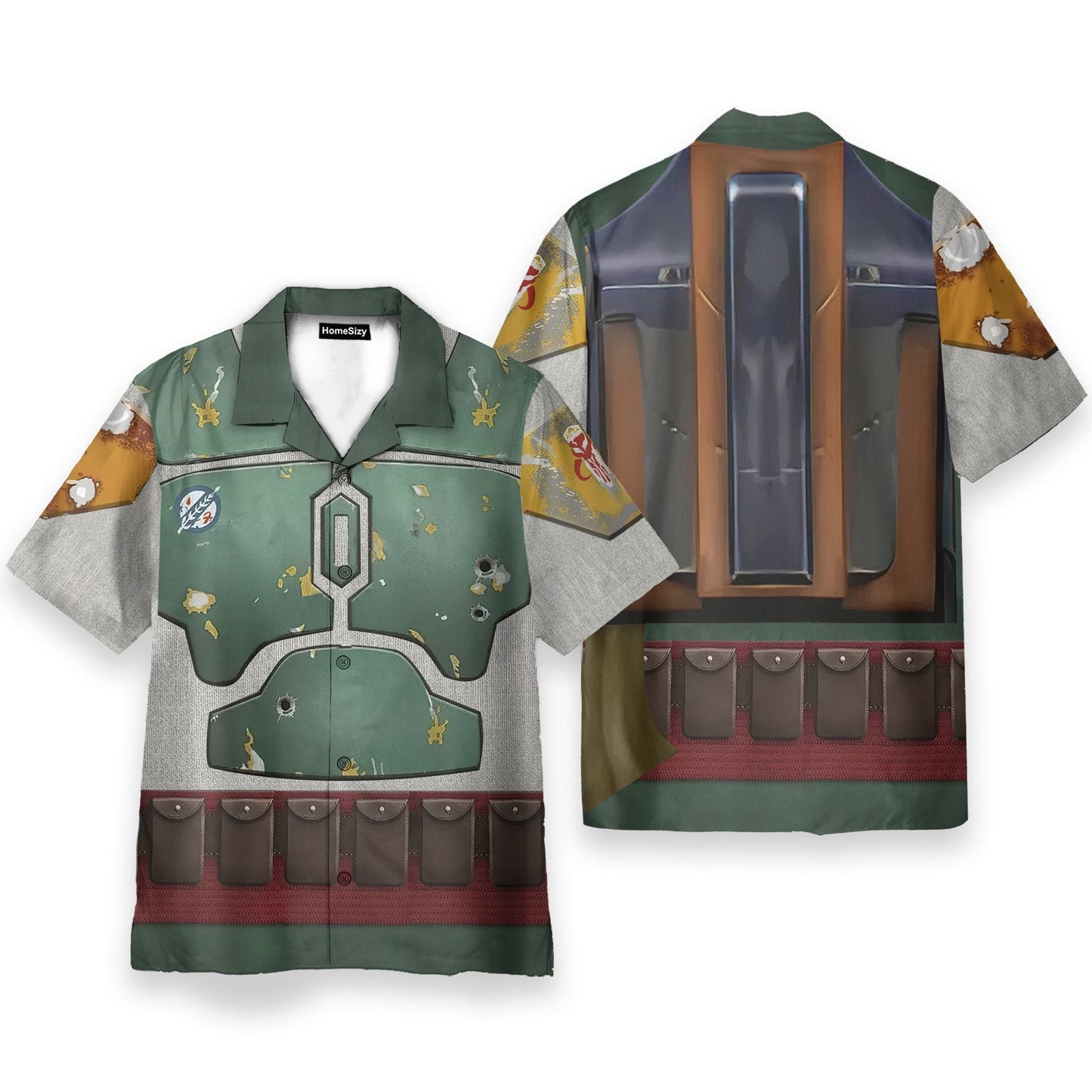 Stwa Movie Boba Fett Cosplay Costume - Hawaiian Shirt