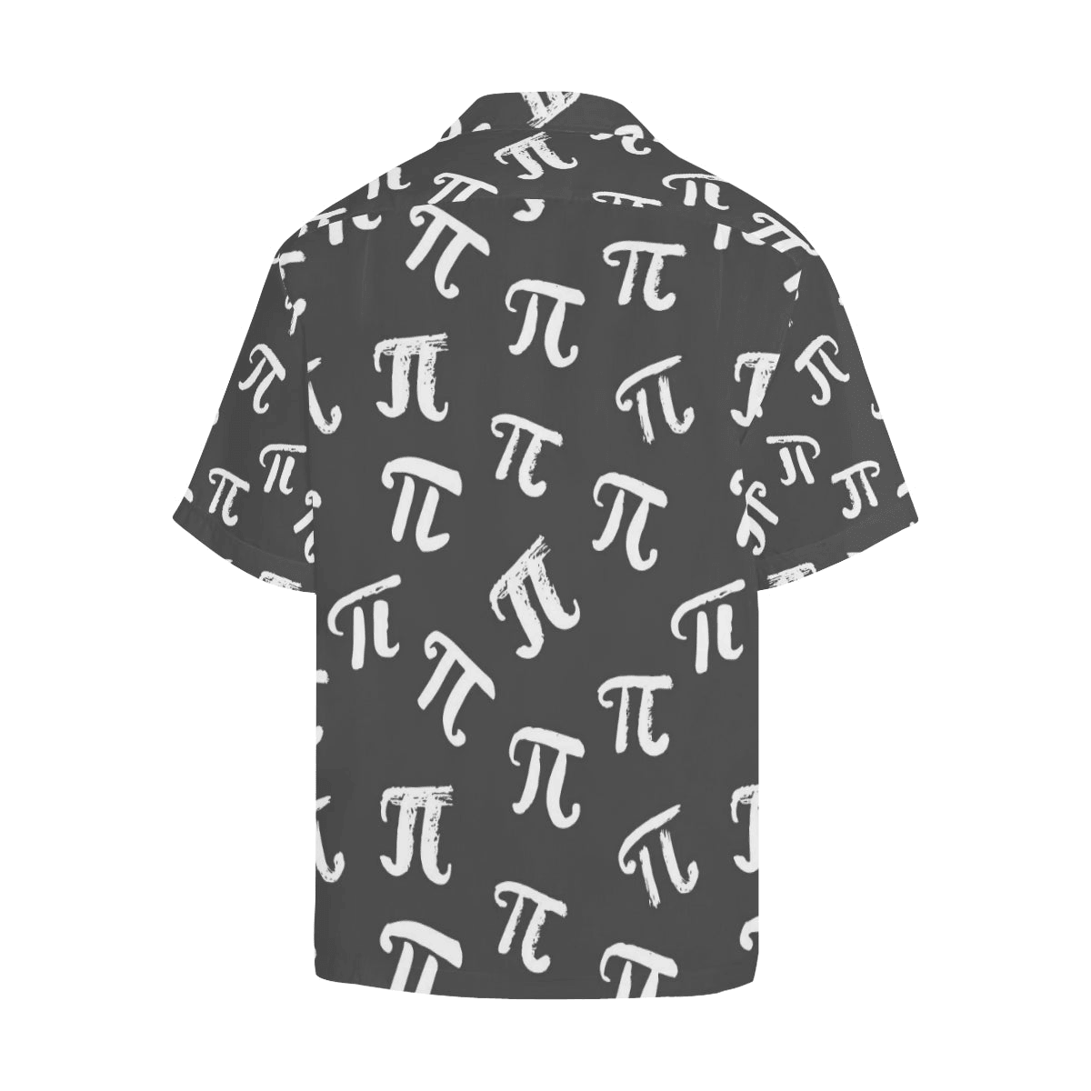 NoClaws Pi Hawaii Shirt Pi Symbol Different Fonts Pattern Aloha Shirt Black Unisex