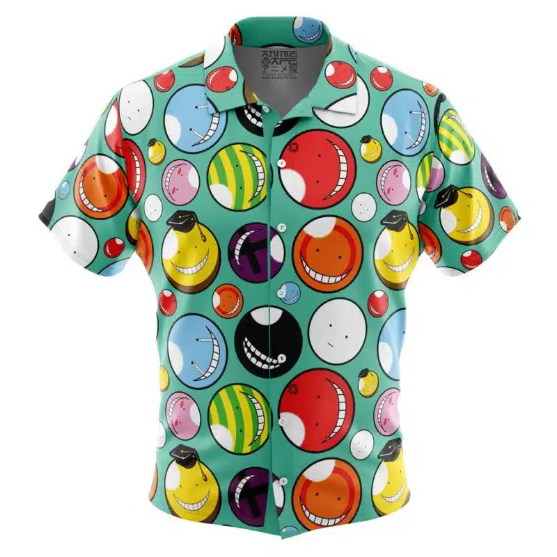 Koro-sensei Expressions Assassination Classroom Button Up Hawaiian Shirt