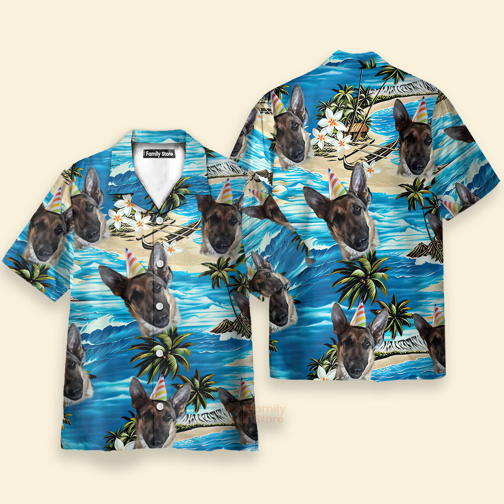 Upload Photo Dog Men's Hawaiian Shirt PN302128Lb