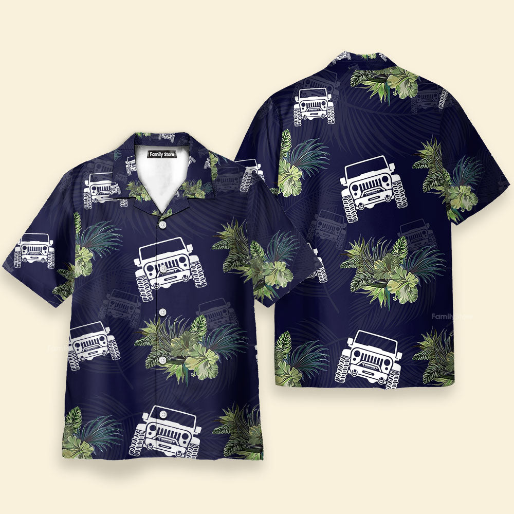 Jeep Lover Tropical Leaf - Hawaiian Shirt For Men And Women