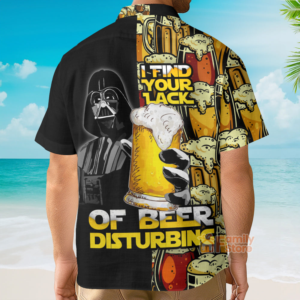 Stwa Darth Vader I Find Your Lack Of Beer Disturbing - Hawaiian Shirt