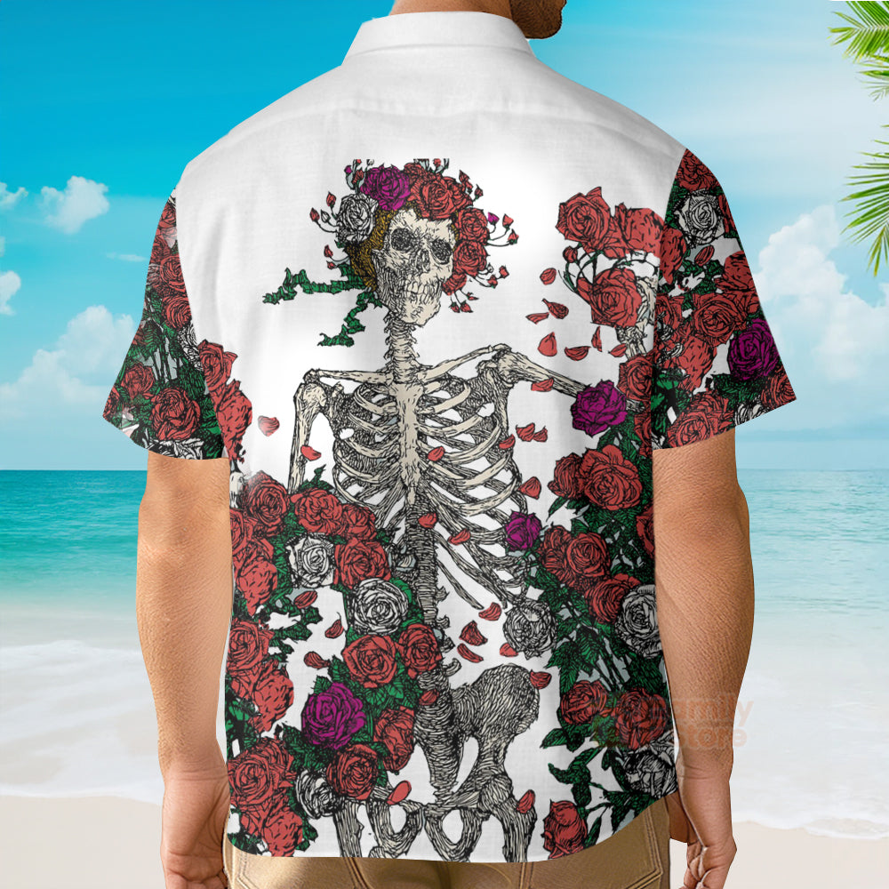Grateful Dead Skull Hawaiian Shirt