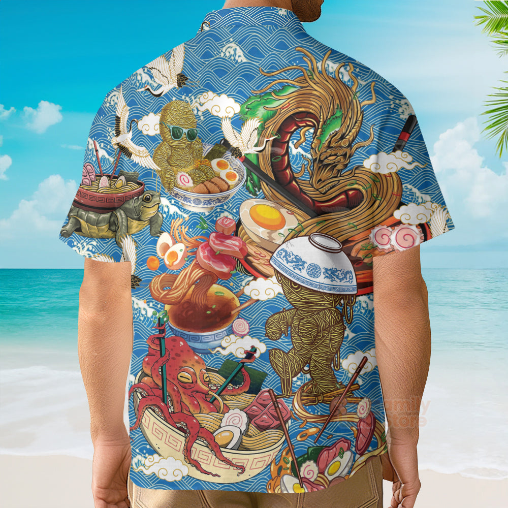 Funny Food Ramen Fixes Everything Cool Hawaiian Shirt