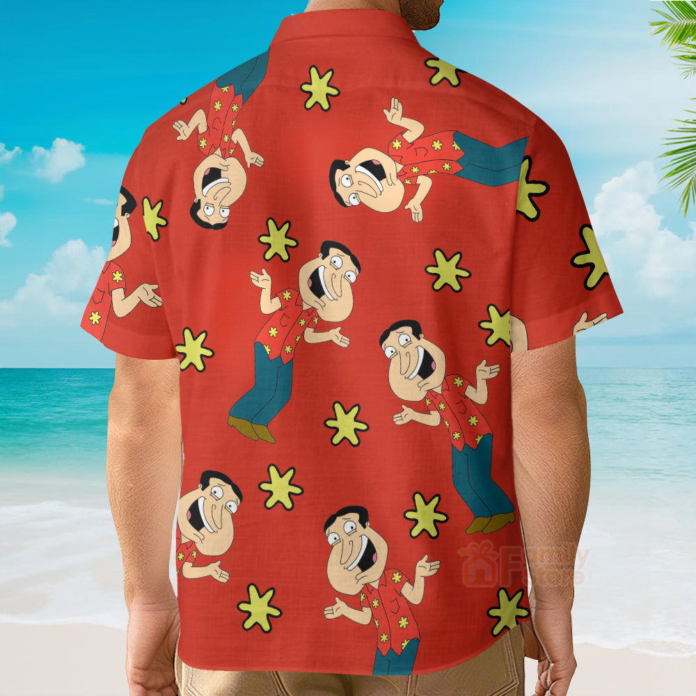 All Are Quagmire Men's Short Sleeve Hawaiian Shirt