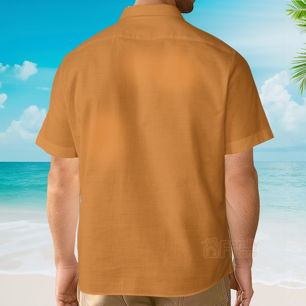Thanksgiving Turkey Stripe Pattern Hawaiian Shirt