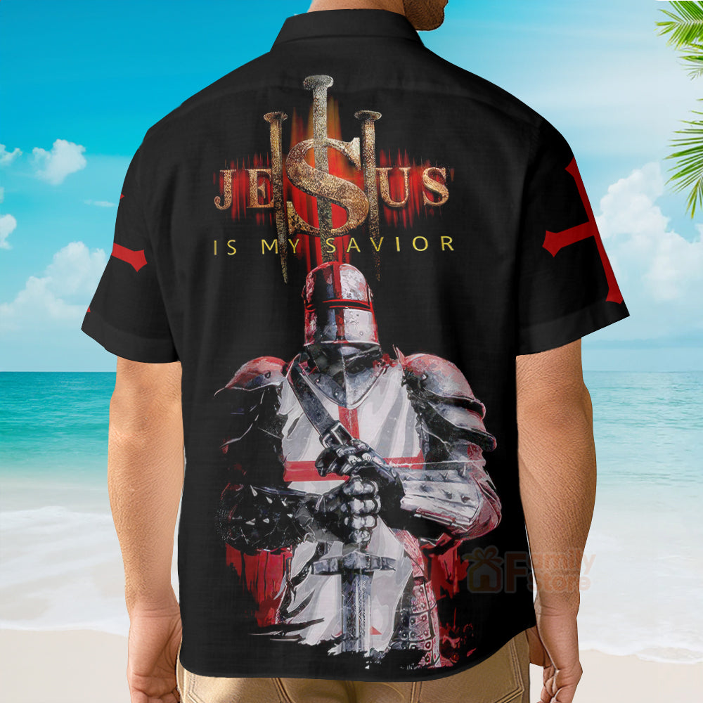 Knights Templar Jesus Aloha Hawaiian Shirts