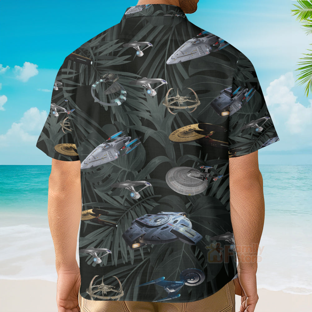 SaTr Space Ships Hawaiian Shirt QT203631Lb