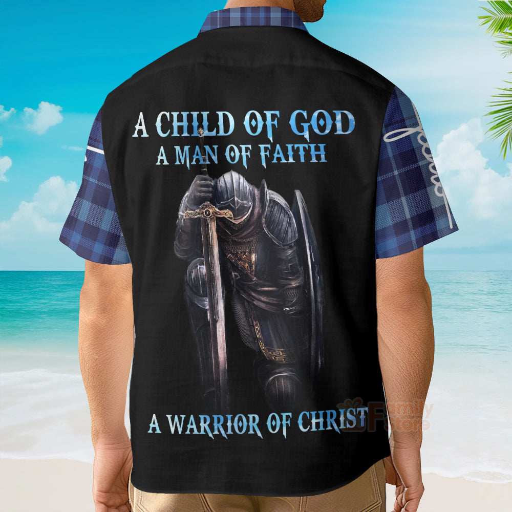 A Child Of God A Man Of Faith Aloha Hawaiian Shirts - PN303012Lb