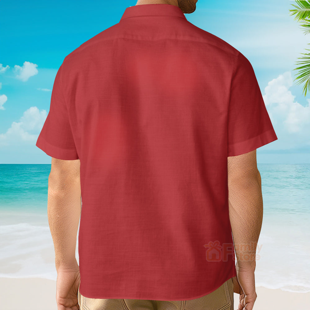 Superman Dress Up Short Sleeve Aloha Hawaiian Shirt