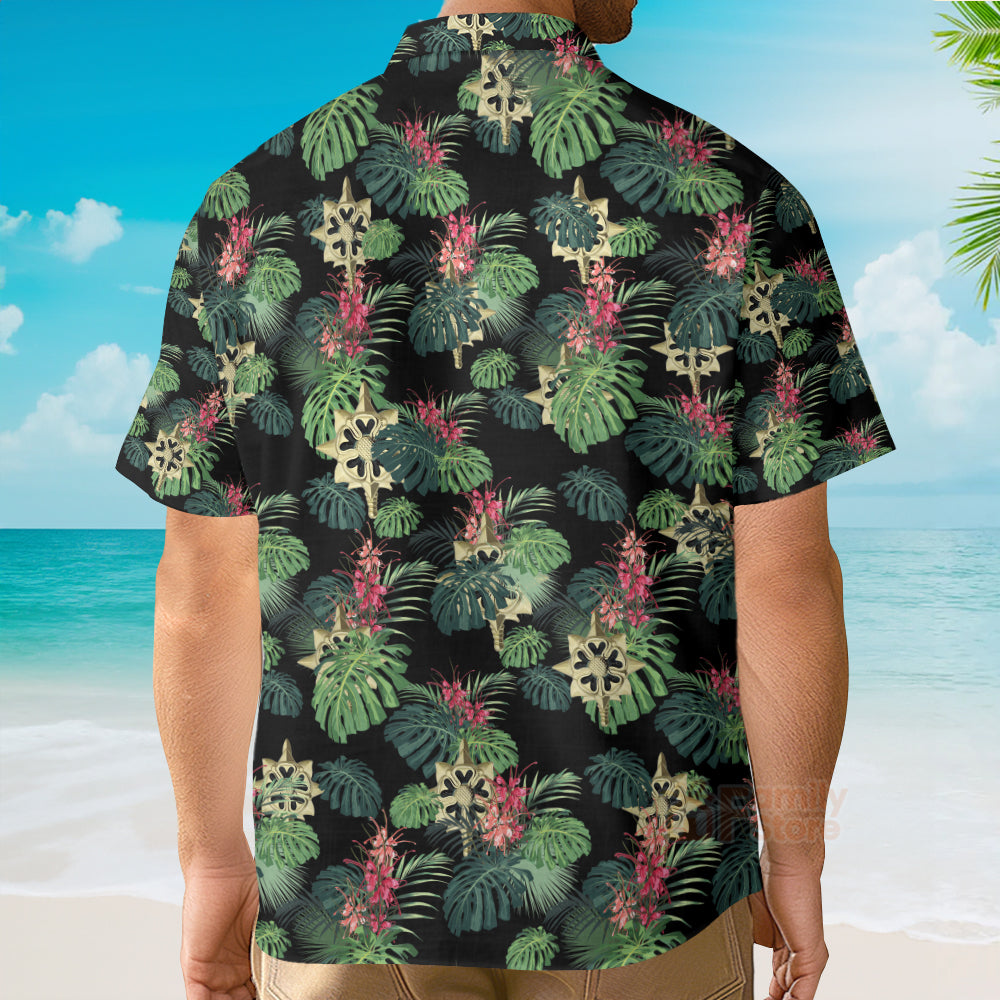 Army Military Intelligence Branch Insignia Hawaiian Shirt