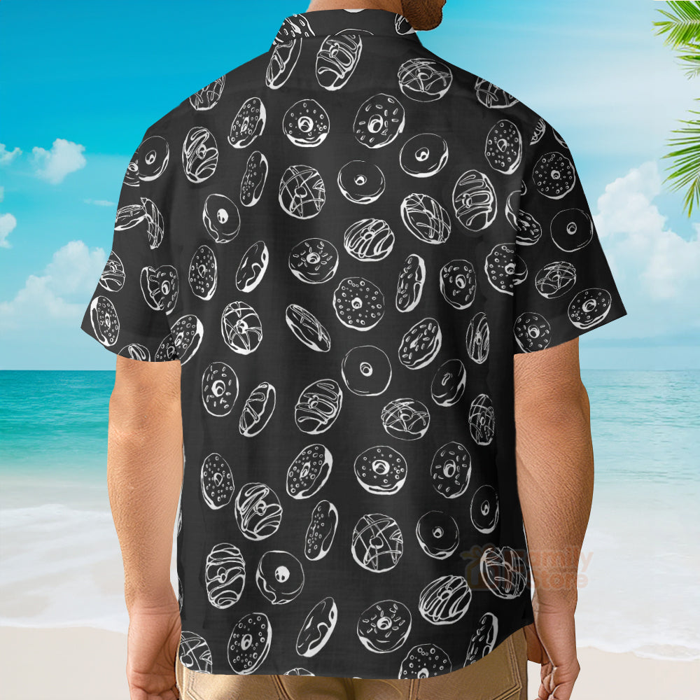 Donut Pattern Hawaiian Shirt