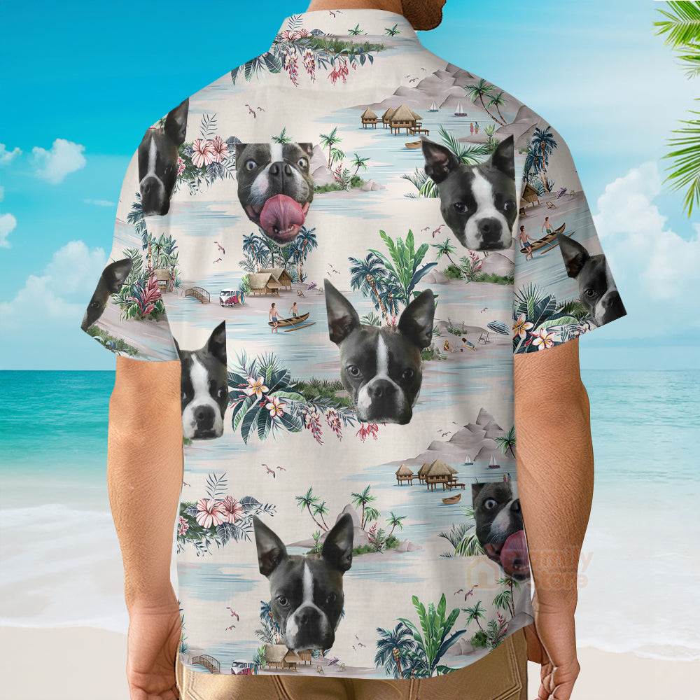 Funny Custom Face Custom Dog Hawaiian Shirt