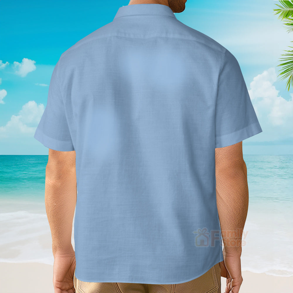 Nostalgic Movie The Flintstones Printing Short Sleeve Aloha Hawaiian Shirt