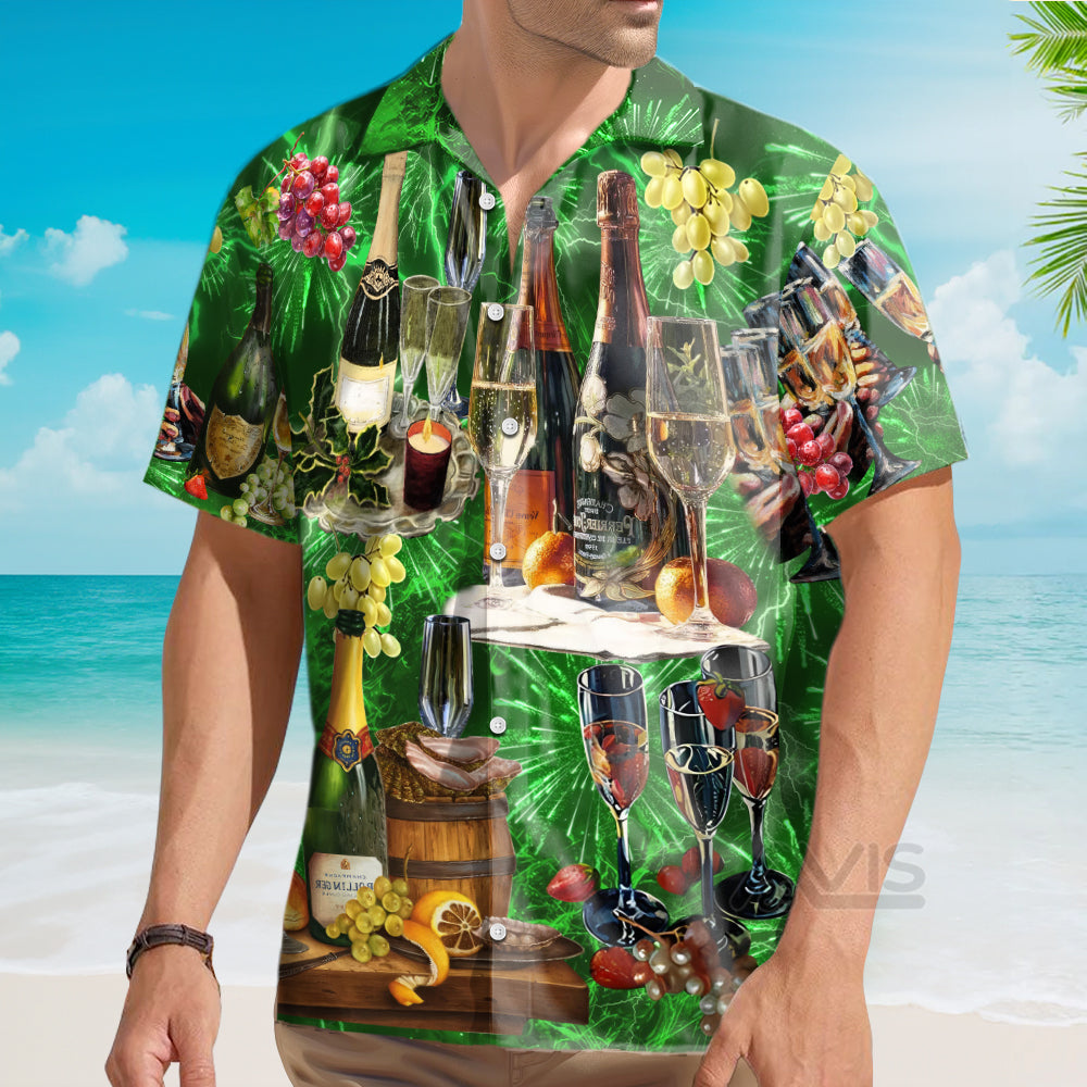 Wine Lover Beautiful Green - Hawaiian Shirt