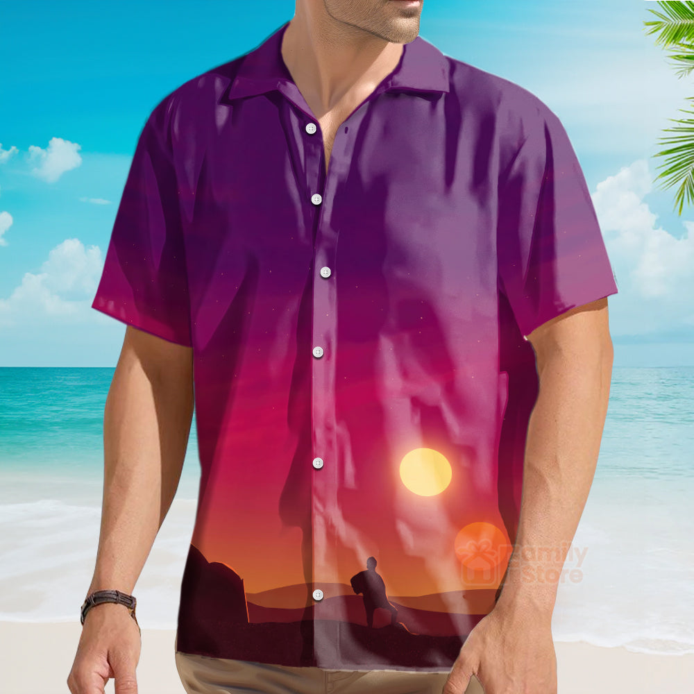 Spaceship And Sunset SW - 21 - Hawaiian Shirt