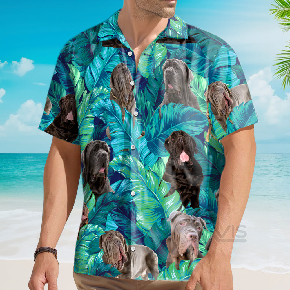 Happy Neapolitan Mastiff Dog Lovers Palm Tree - Gift For Dog Lovers - Hawaiian Shirt