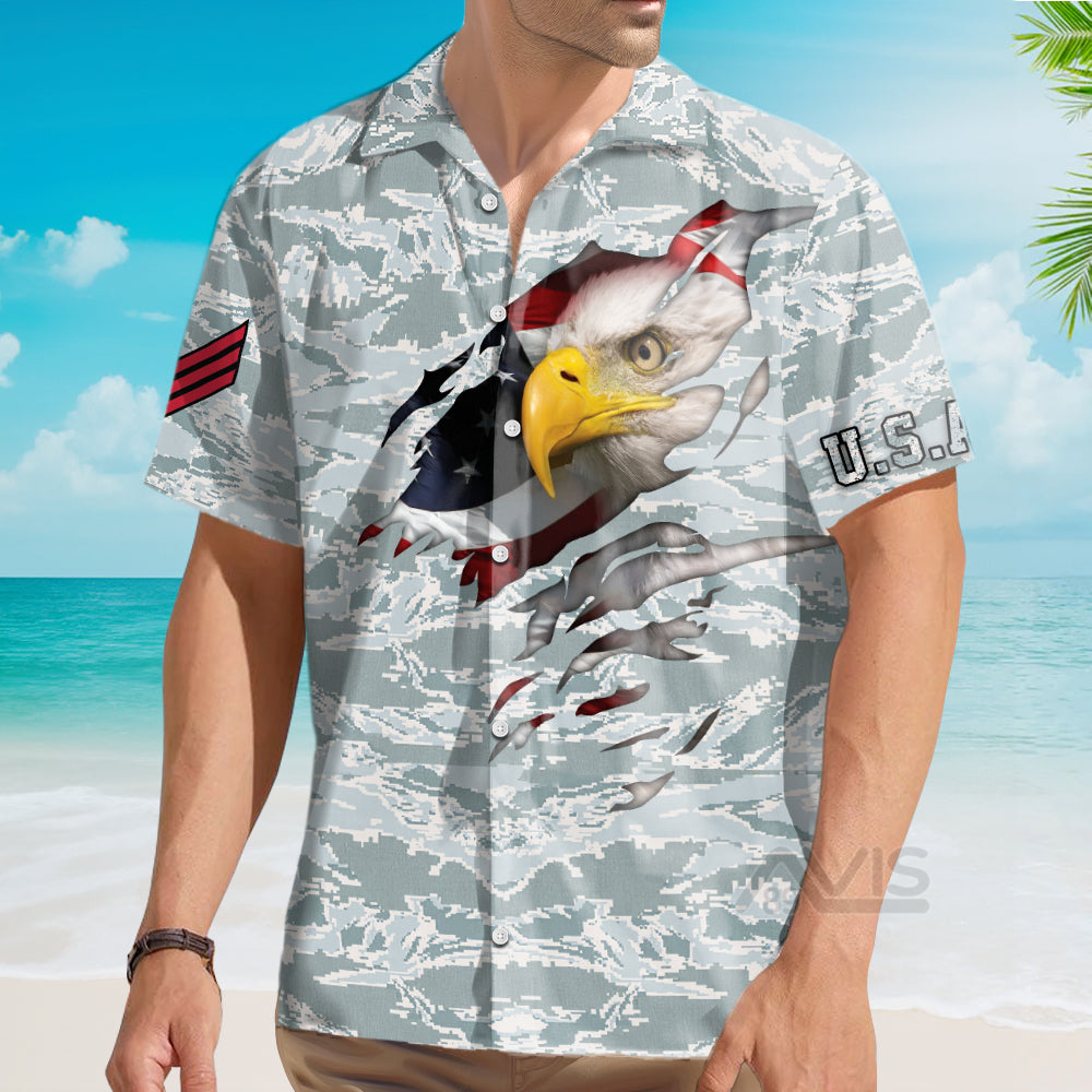 Veteran Proud US Airforce Camouflage - Hawaiian Shirt