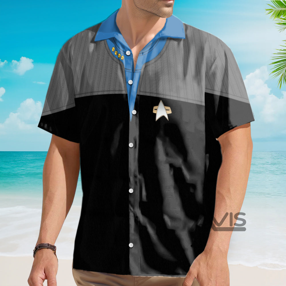 SaTr Standard Uniform 2370s Science Division Cool Cosplay Costume - Hawaiian Shirt