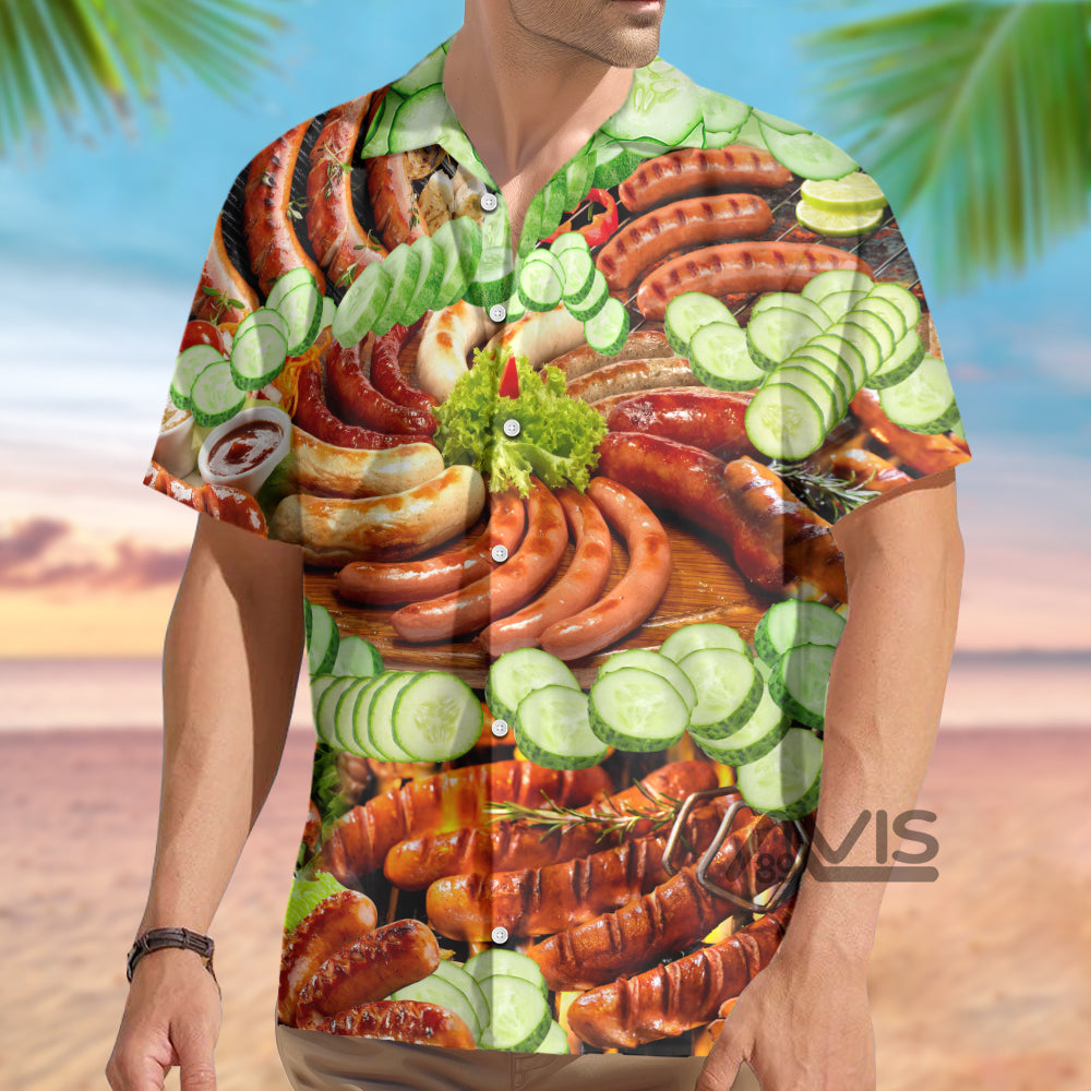 Food Life Is Better With Hot Dog Salad - Gift For Food Lovers - Hawaiian Shirt