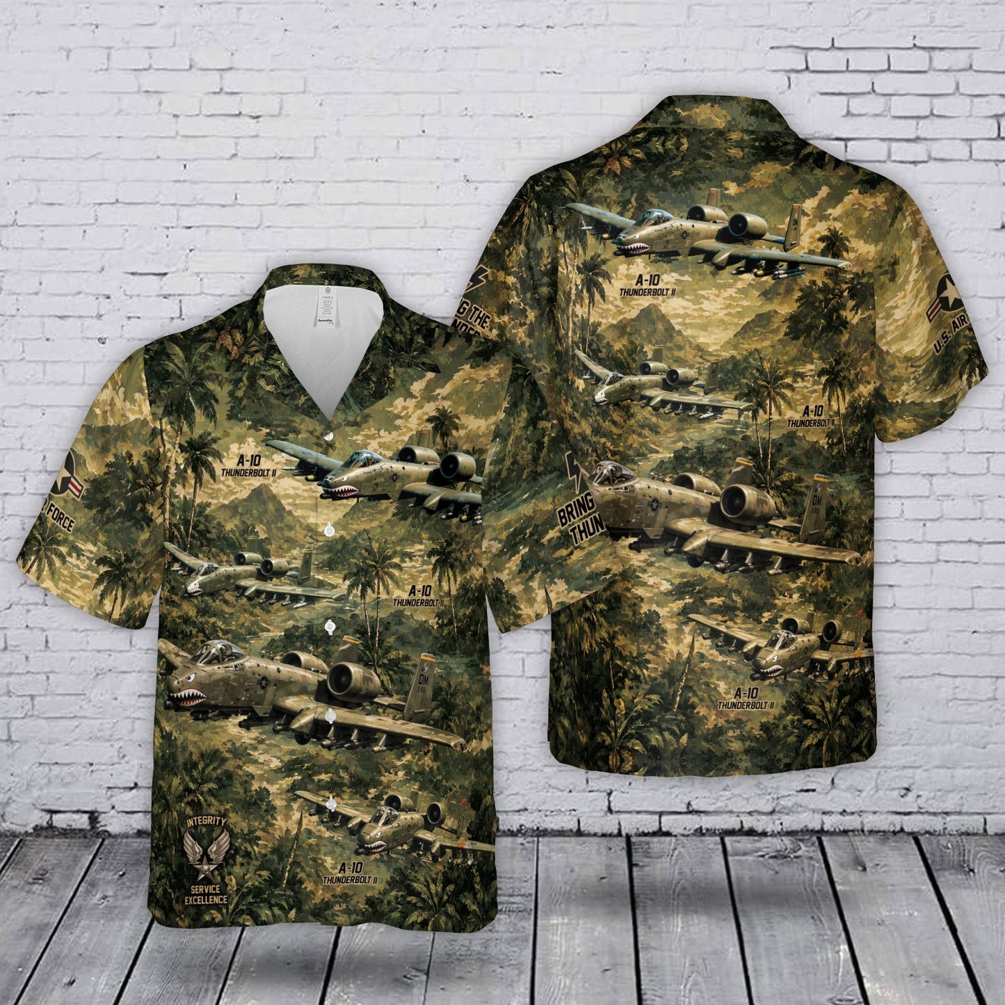 USAF A-10 Thunderbolt II Hawaiian Shirt