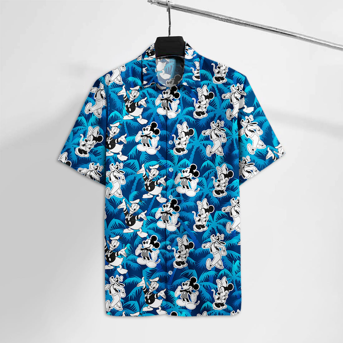 DN MK Mouse Hawaiian Shirt Mickey AND FRIENDs Blue Aloha Shirt Amazing DN Hawaiian Shirt