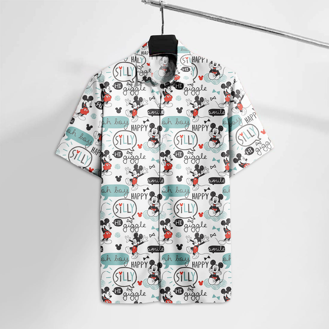 MK Mouse Hawaiian Shirt Oh Boy Happy Silly Hawaii Tshirt Awesome High Quality DN MK Mouse Aloha Shirt