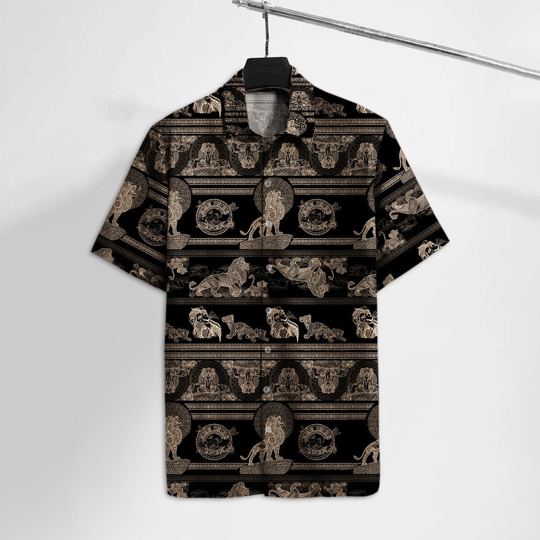 DN LK Hawaiian Shirt Lion Family Mandala Pattern Hawaii Tshirt