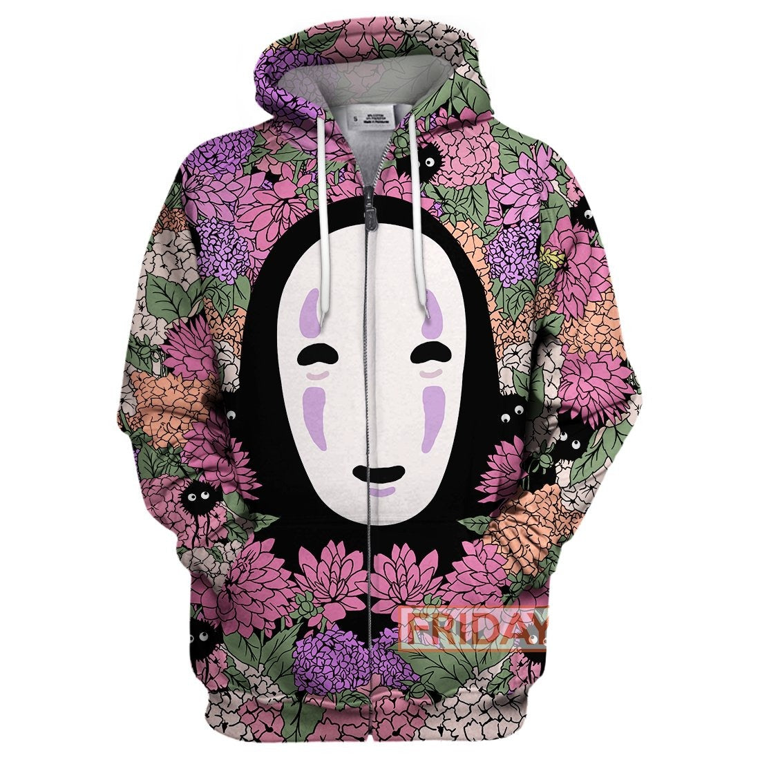 S.Ghibli Spirited Away Hoodie S.Ghibli No Face Floral Spirited Away T-shirt Cute S.Ghibli Shirt Sweater Tank