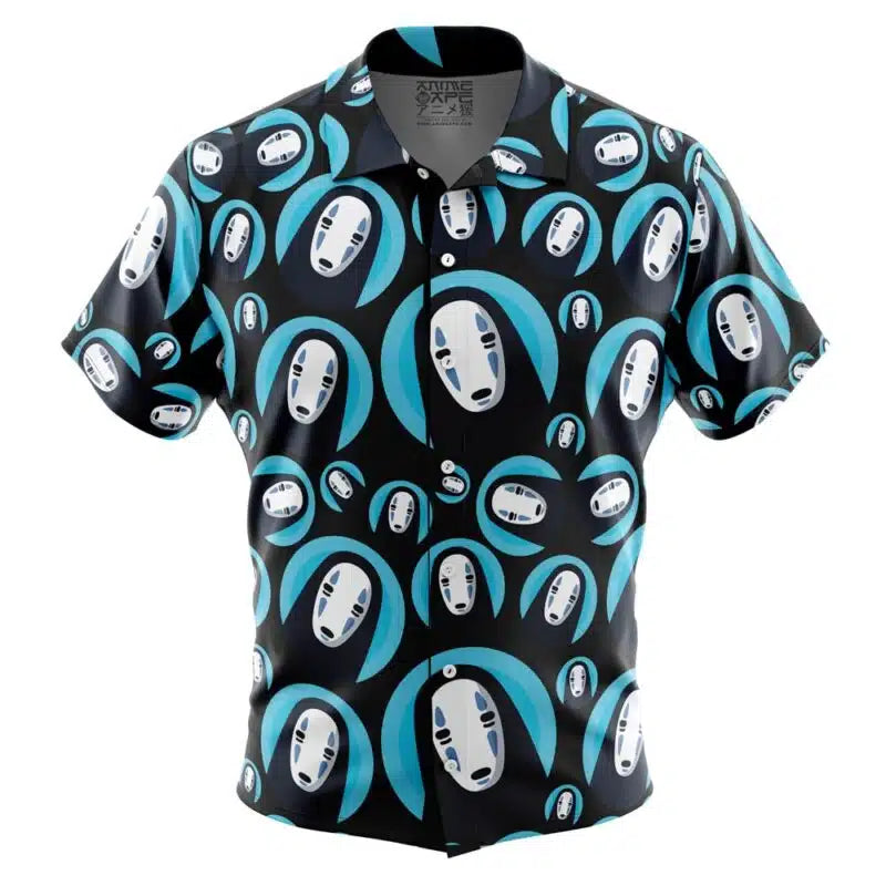 No Face Spirited Away Button Up Hawaiian Shirt
