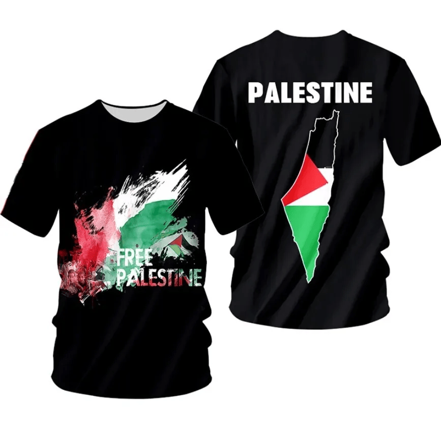 Palestine T-shirt Free Palestine Flag And Country Graphic T-shirt Black Unisex