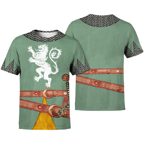 Men's Historical Hoodie Medieval Knight T-shirt Hoodie