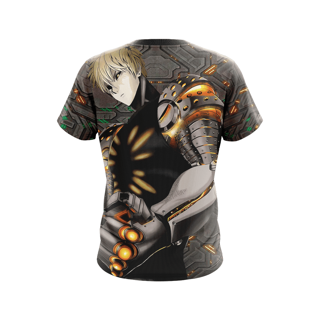 One Punch Man Hoodie Genos New Form Graphic T-shirt Black Unisex