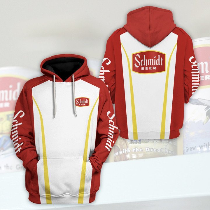 Beer Hoodie Schmidt Beer Red White Hoodie Amazing Beer