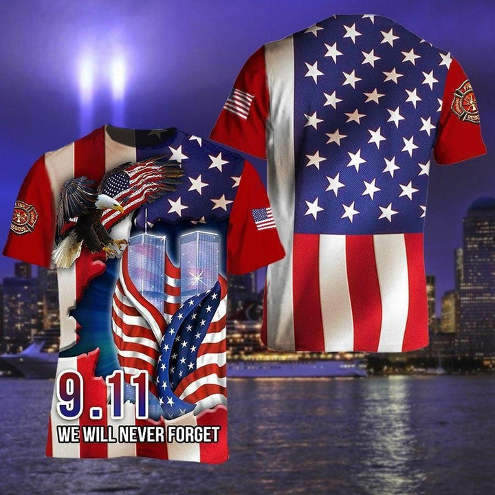 Patriot Day Shirt 11th September We Will Never Forget American Flag Eagle Shirt September 11th Shirt