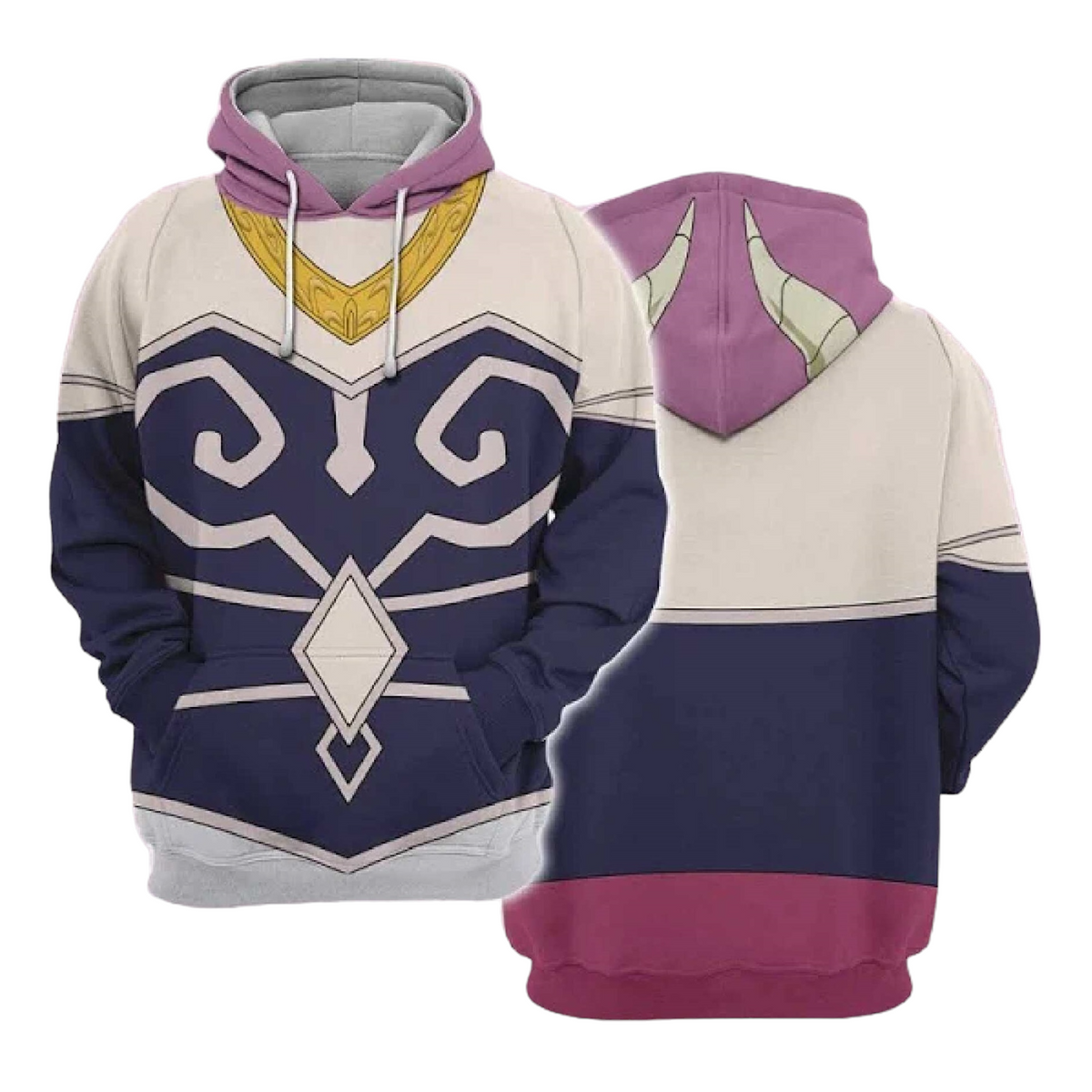Frieren Beyond Journey’s End Hoodie Aura the Guillotine Combat Suit Costume Hoodie Colorful Unisex