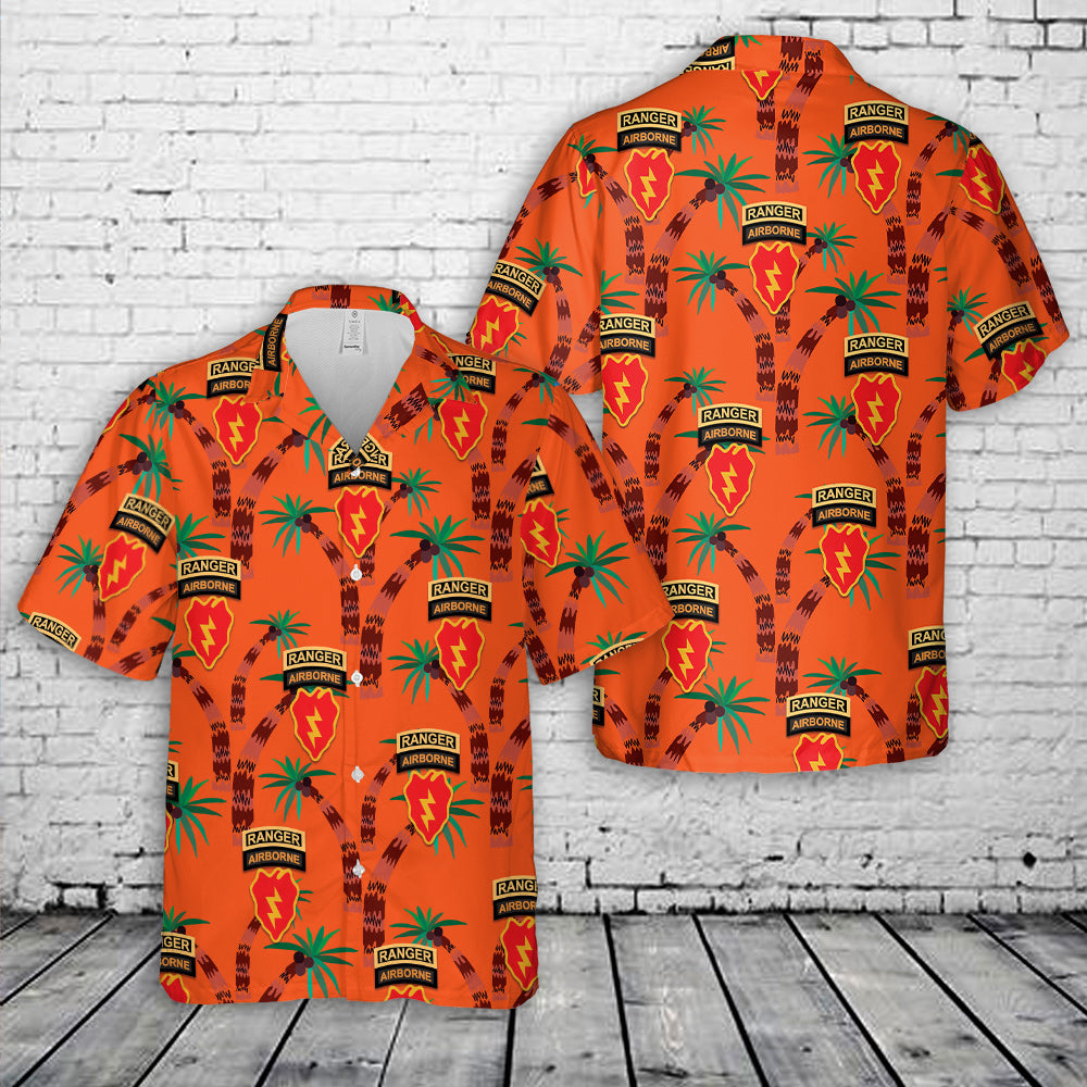 125th MI BN 25th ID LRSD ABN Ranger Hawaiian Shirt