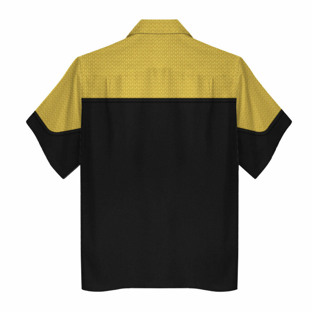 SaTr Starfleet Operations Uniform Cool Hawaiian Shirt