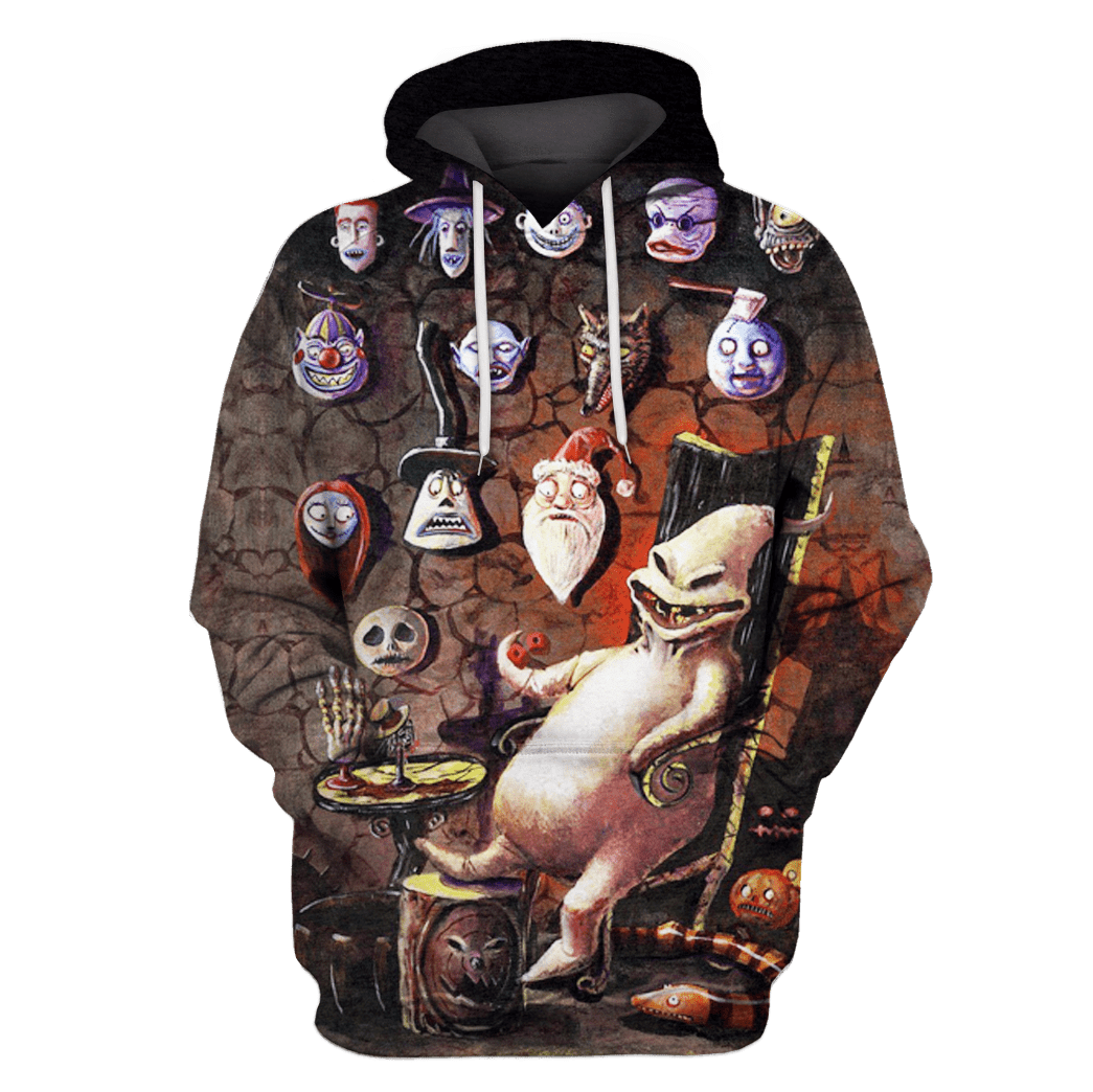 TNBC T-shirt Oogie Boogie Faces On Wall Hoodie