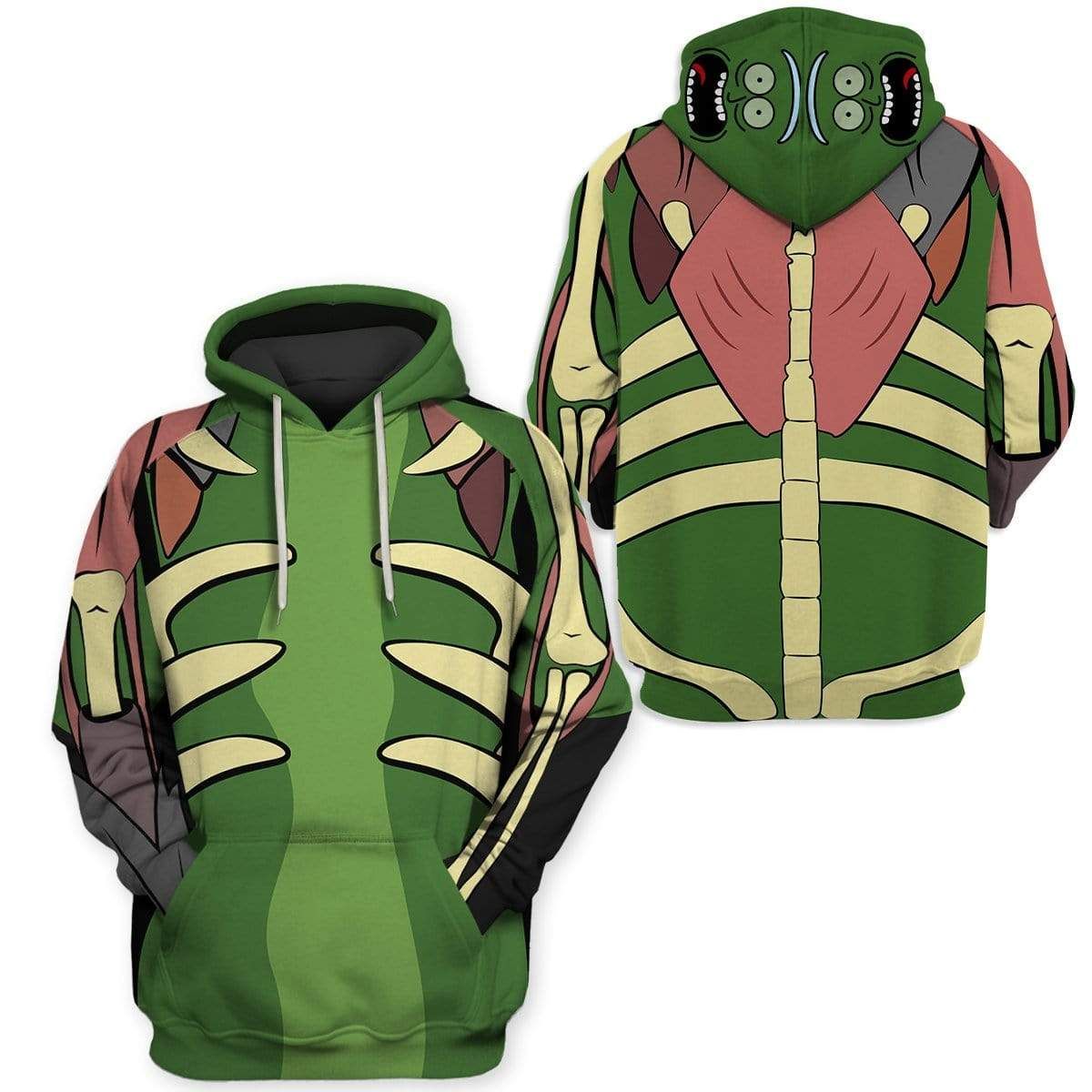 Rick And Morty T-shirt Pickle Rick Costume Green T-shirt Hoodie   Apparel For Fan