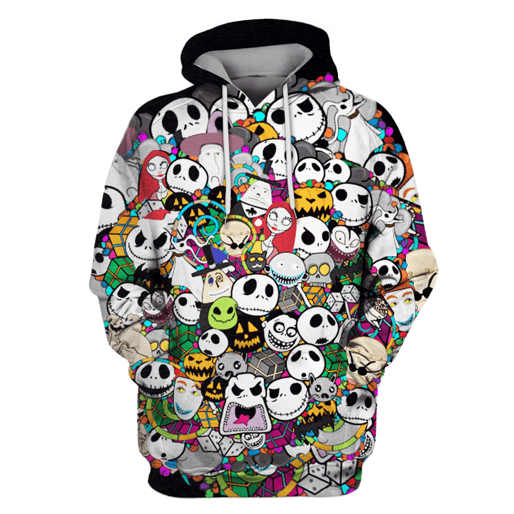 TNBC Shirt Characters And Jack Faces Hoodie TNBC Hoodie